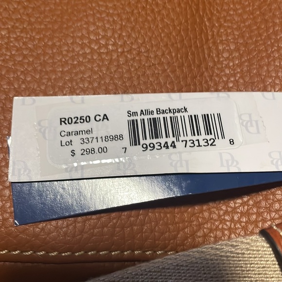 Dooney & Bourke Small Allie Backpack Caramel - Picture 5 of 5